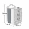 Foldable Dirty Clothes Basket Large Capacity and Load-bearing Clothing Storage Basket Bathroom Household Plastic Storage Basket