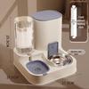 Automatic Dual-Use Pet Feeder & Water Dispenser with Large Ceramic Double Bowls for Cats and Dogs