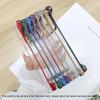 Plating Frameless Transparent Phone Case For Xiaomi Redmi K80 Pro Champion Shockproof Bumper Colorful Hard Shell Protective Back Cover