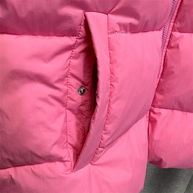 Women Light Weight Thermal Seamlessly Sleeveless White Duck Down Jacket All Match Chic Pocket Loose Down Vest
