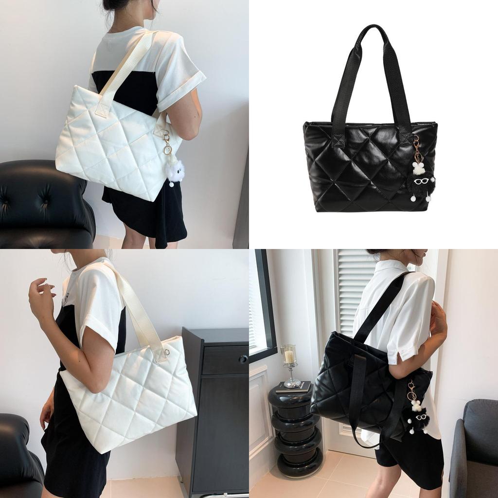 Fashionable Pu Tote Bag For Women Trendy Street Style Large Casual Handbag