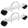 1 Pair Caster Wheels For Electric Radiators Adjustable Pulley Base For Heaters Radiator Caster Support Wheel Bracket Holder