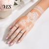 Gentle-On Skin Tattoo White Lace Sticker for Women, Temporary Face Body Fake Decal Arm, Waterproof Wedding Party Festival