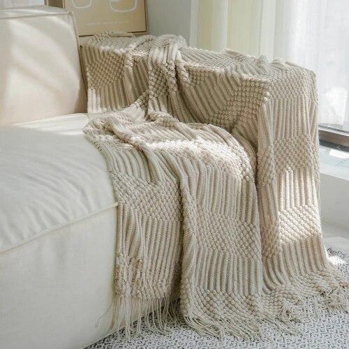 Nordic Sofa Light Luxury Blanket Cloak Shawl Office Nap Blanket