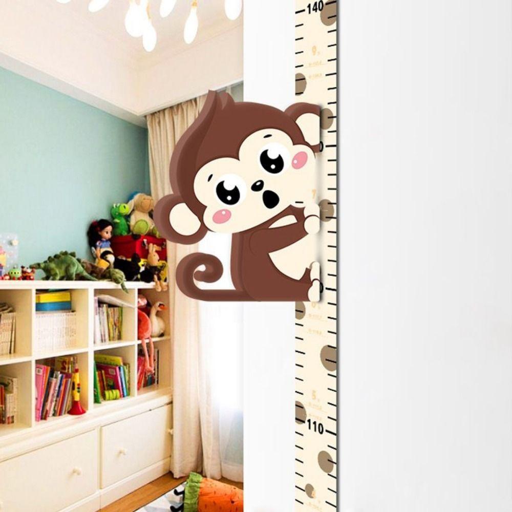 Removable Elephant Height Ruler Cute Wall Sticker Growth Chart  Bedroom