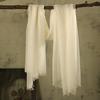 Popular Flax Plant Dyed White Scarf Summer Sunscreen Silk Silk Scarf Solid Color Cotton And Linen Shawl