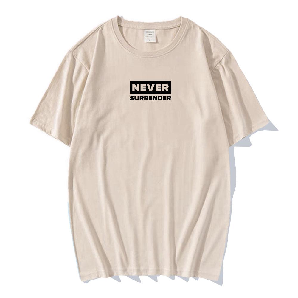 Never Surrender Tee Charlie Kirk Freedom T-shirt Cotton O-neck Short Sleeve Male Tshirts Casual Loose Fashion Men/Women T Shirt