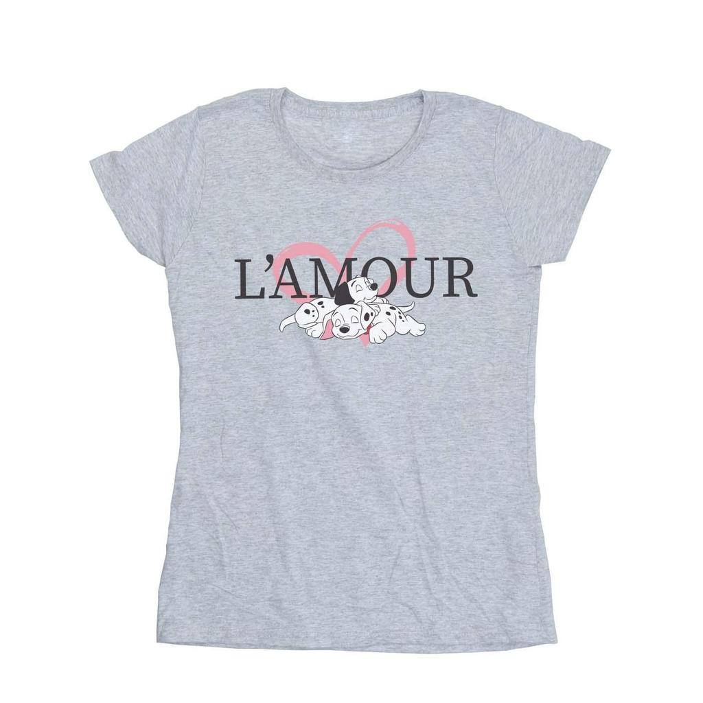 Disney Womens/Ladies 101 Dalmatians L´Amour Cotton T-Shirt