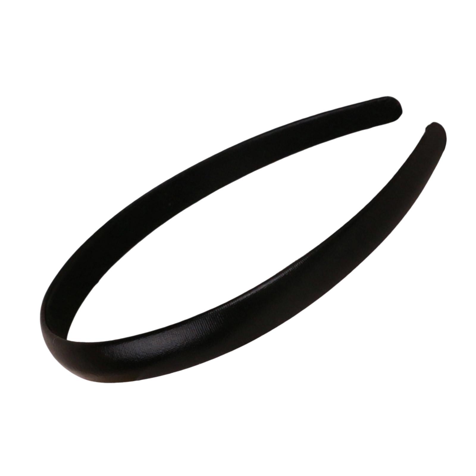 

Роскошная атласная повязка на голову для женщин Элегантный аксессуар для волос Регулируемая повязка для волос Йога Умывание лица Вечеринка Свадьба Обруч для волос чёрный