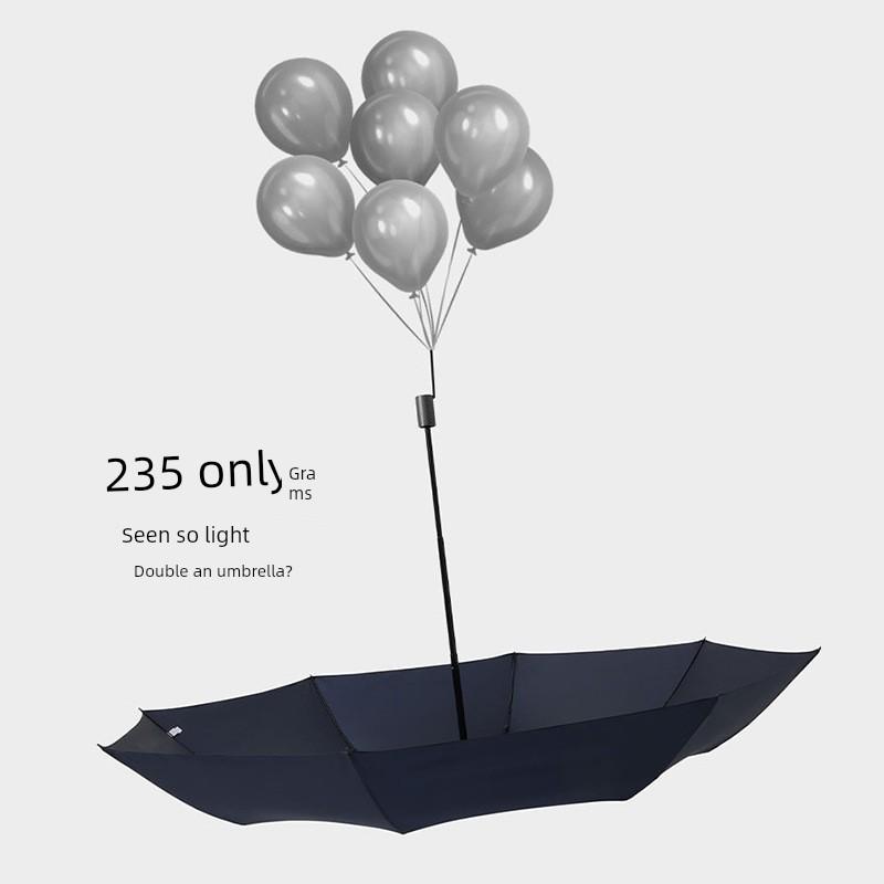 Foreign Trade Ultra-Light Carbon Fiber Extra Large 115cm Double One-Spin Dry Quick-Drying Water-Repellent Couple Men and Women Three-Fold Umbrella
