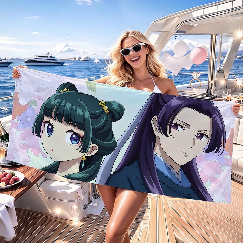 Anime the A-Apothecary D-Diaries Cute Maomao Quick Drying Beach Towels Are Suitable For Swimming Pools Camping Yoga And The Gym