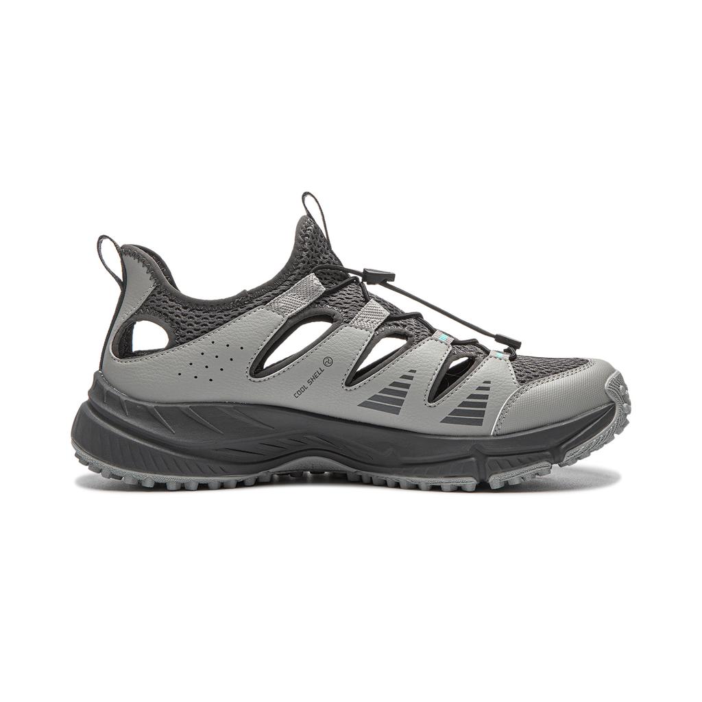 Li Ning Wind V2 River Trekking Shoes Men's Lunar Surface Gray/Coal Gray ARSW121-1