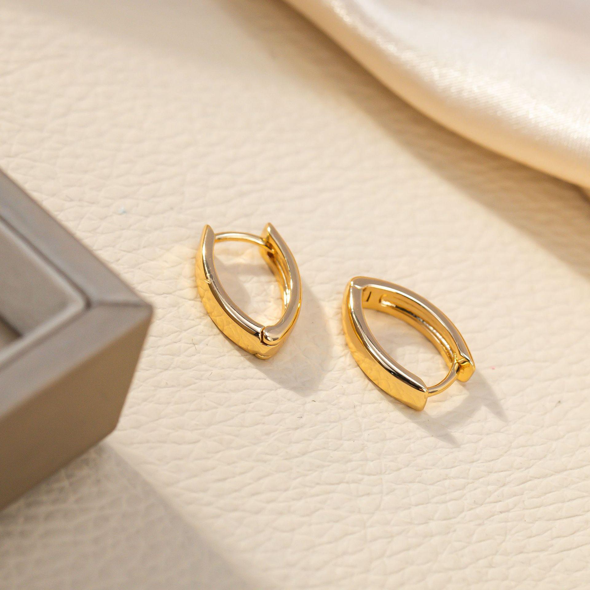 European Drop-Shaped Hollow Stud Earrings: Versatile Fashion Jewelry for Women