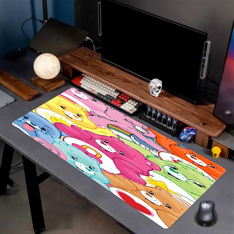 Bear Theme Mouse Pad, Non Slip Rubber Base, Multifunctional Office & Home Decor, Perfect for Workspace Personalization.