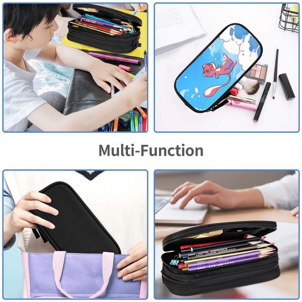 Custom Pokemon Summer Vibes Theme Large Capacity Bags for Child Handheld Study Bag for Boys Gilrs Kids
