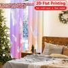 2D Flat Printing  2pcs Butterfly Spectrum Chic Print Curtains Versatile Fabric Curtains All Seasons Use for Bedroom   Living Room