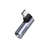 UGREEN Type-C To 3.5mm Earphone Conversion Adapter L-shaped 3-pole/4-pole TRRS Compatible Female To Male Earphone Jack Equipped with DAC Chip Direct P