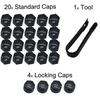24 PCS 22mm Car Wheel Nut Cap Tyre Hub Protection Covers Fit For Vauxhall Insignia For Opel Insignia 2010-2017 Car Accessories
