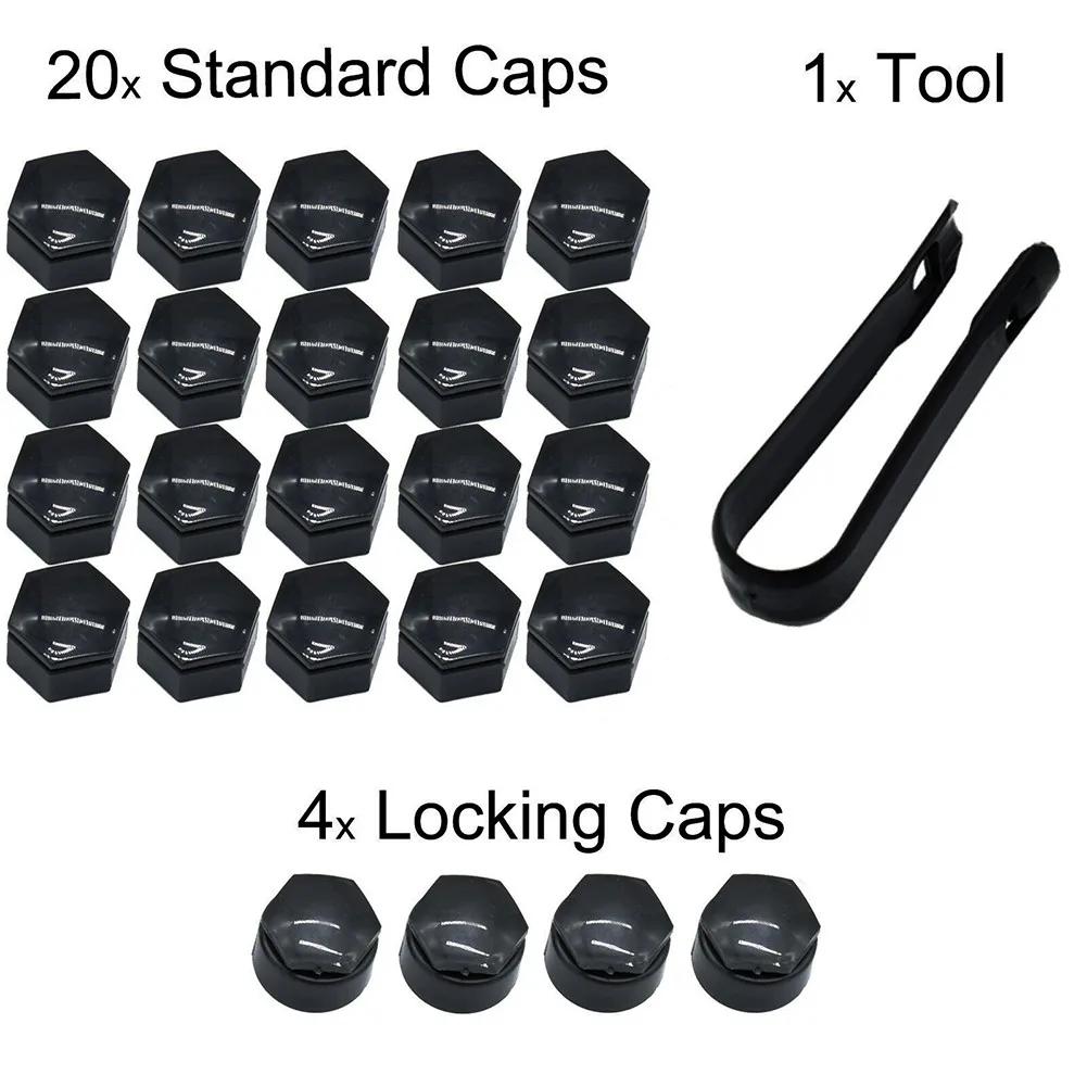 24 PCS 22mm Car Wheel Nut Cap Tyre Hub Protection Covers Fit For Vauxhall Insignia For Opel Insignia 2010-2017 Car Accessories