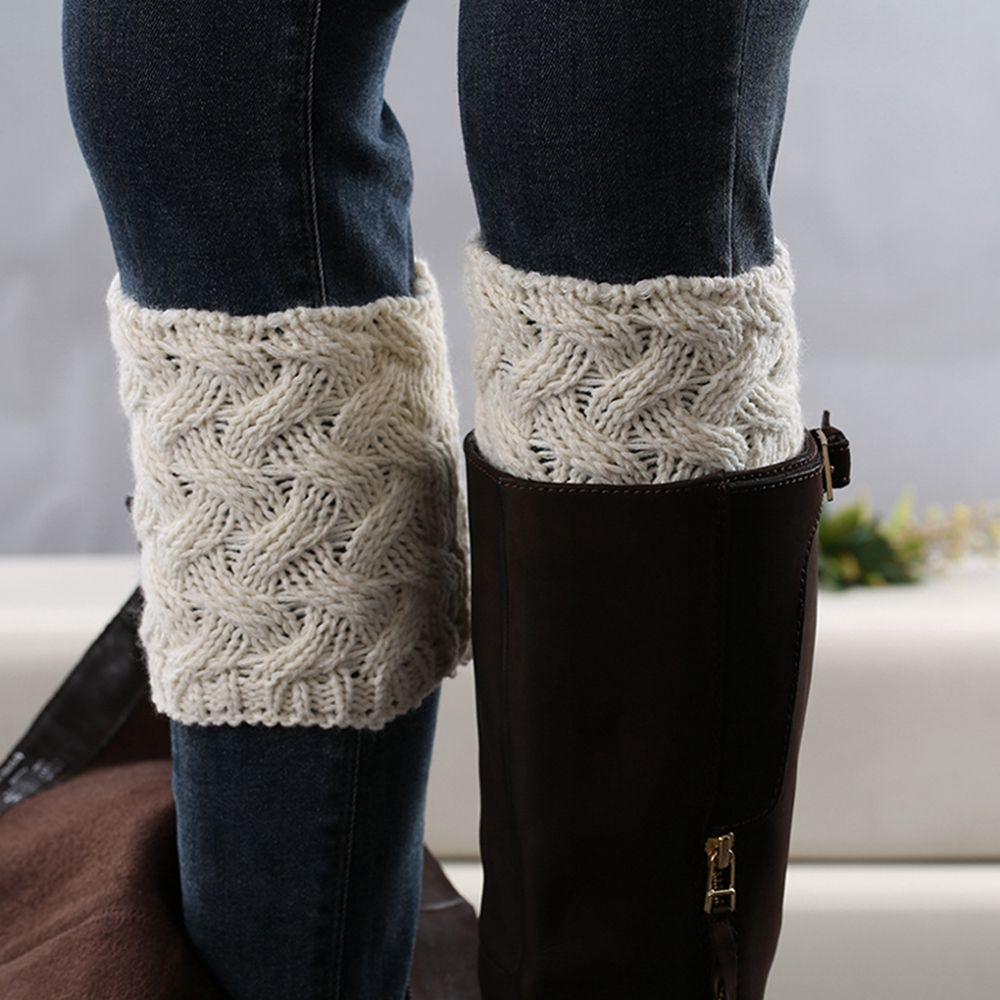 Fashion Cute Crochet Knit Leggings Knee High Boot Socks Leg Warmers