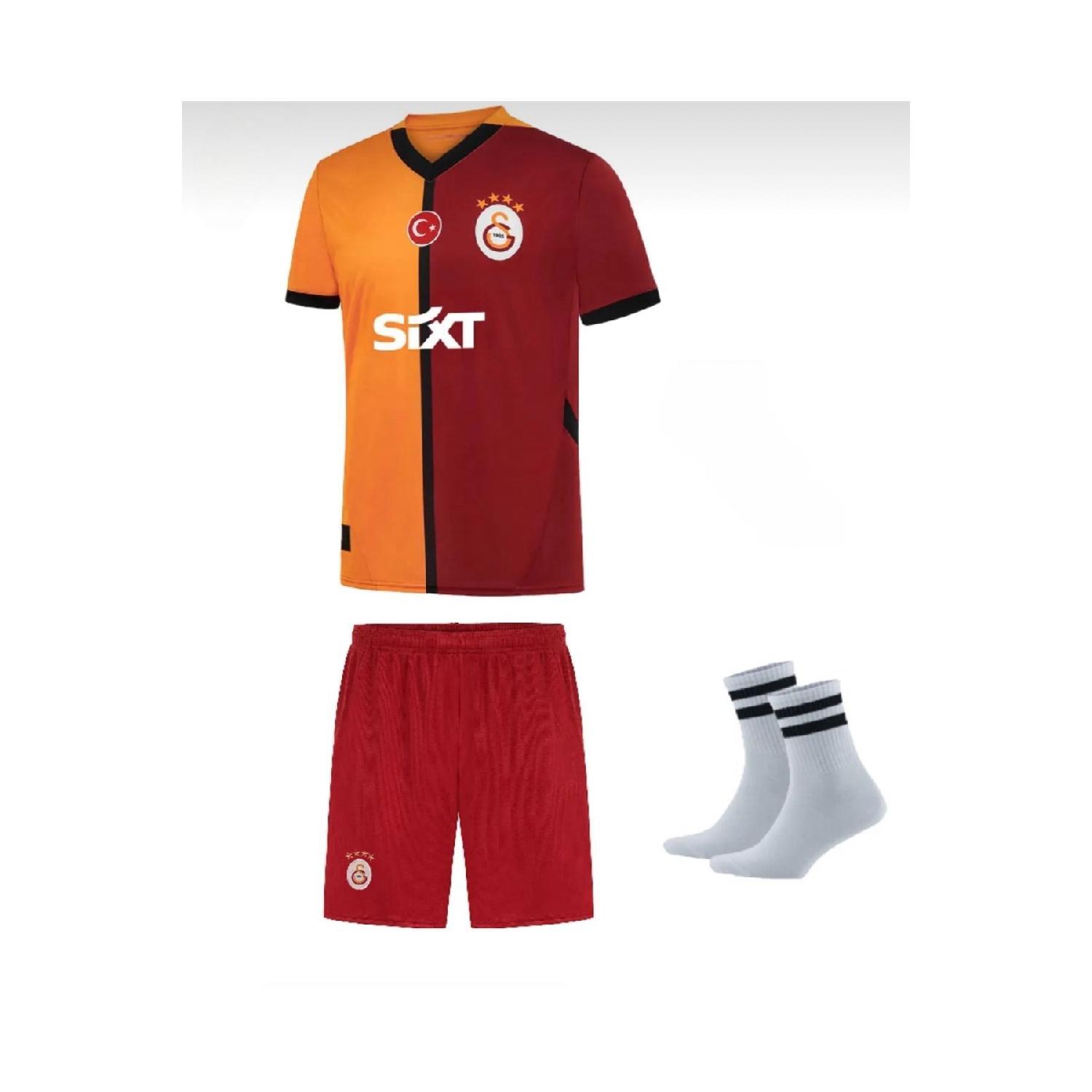 

Glatsary Anonymous красный комплект из 3 детских футбольных футболок сезона 2024/2025 3-4 Yaş чёрный