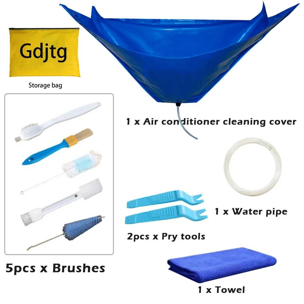 15pc Air Conditioner Cleaning Cover Kit With Clean Tools Waterproof Dust 118cm Protection Bag for Air Conditioners Cleaner 2027