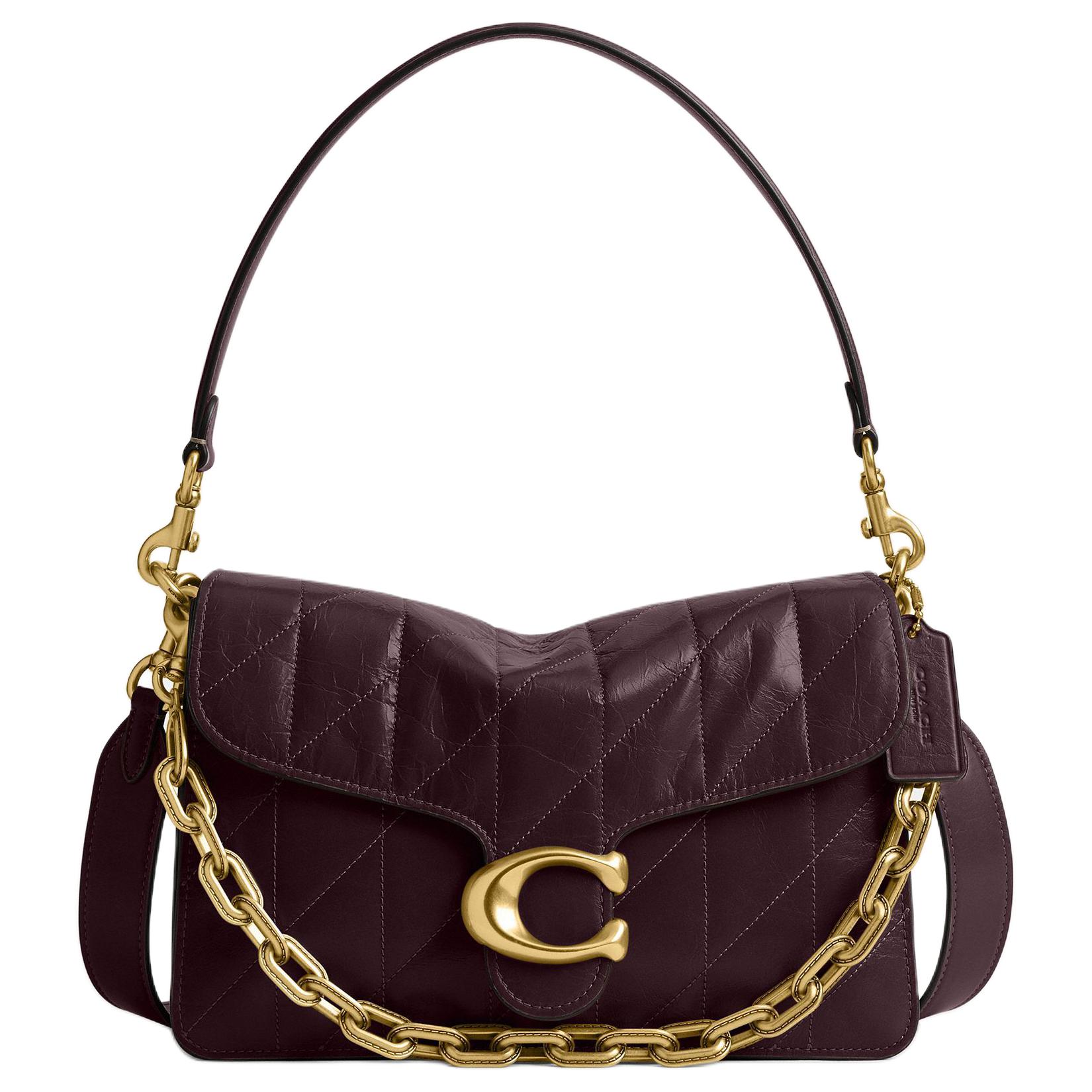 

Coach Chain Tabby 26 Crossbody Shoulder Bag Women bags Gold Red-Currant CAF55-B4YDS Basic Set (Bag+Dust Bag)
