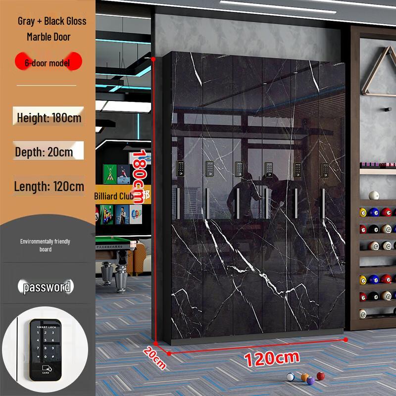 Billiard Cue Storage Cabinet with Touchscreen Lock