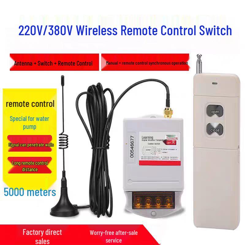 Wireless Remote Controller for 220V/380V Water Pump Motor Single Remote Controller 1000m