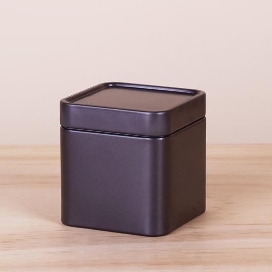 Storage Bin with Lid Dustproof Iron Mini Sturdy Loose Tea Bucket Household Supplies