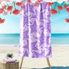 Purple Star Pattern Beach Towel Beach Towel Quick-drying for Travel Outdoor Sports Jogging Beach and Swimming