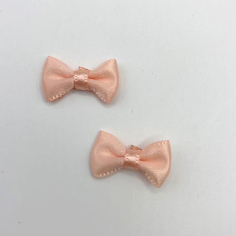 2cm Handmade Mini Cotton Bows for DIY Clothing & Doll Accessories