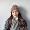 Autumn and Winter Hats for Women's New Korean Knitted Hats Versatile Warm Ear Protection and Thickened Fashionable Wool Hats