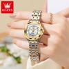 OLEVS 9810 Automatic Mechanical Watch for Women Luxury Diamond Scale Womens Wristwatch Stainless Steel Waterproof Ladies Watches