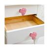 (Light pink) 10 X Door Knobs And Handles Ceramic Cartoon Cabinet Knobs And Handles Heart Drawer Closet Handles Kids Room Furniture Handle