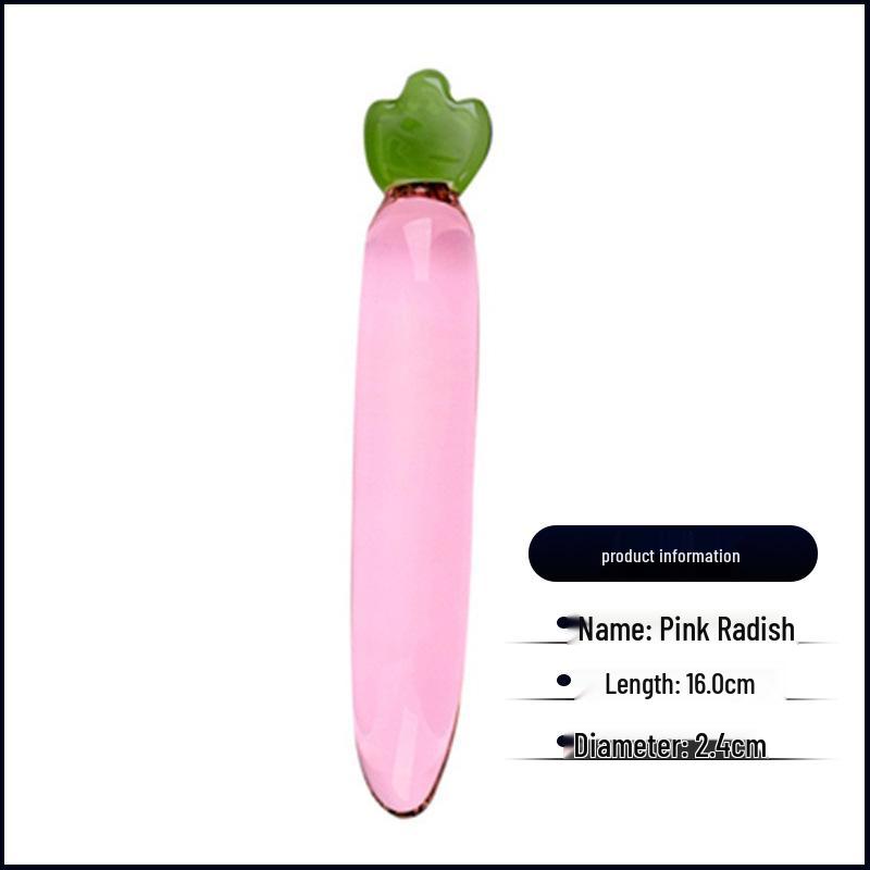 Seven-Color Crystal Glass Cucumber Dildo for Female Simulation and Erotic Insertion