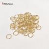 DIY Open Jump Rings For Jewelry Making Accessories,14k Real Gold Plated Brass Metal Material Connecting Ring Wholesale
