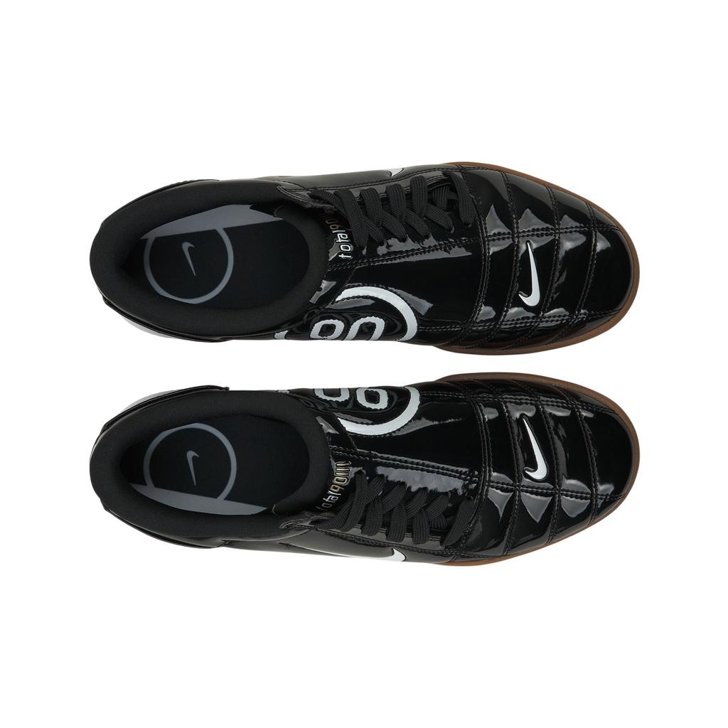 Nike Total 90 3 SP Pakiet Skóra Patentowa - Czarne Gumowe Damskie Sneakersy Białe Metaliczno-Złote IB5666-001