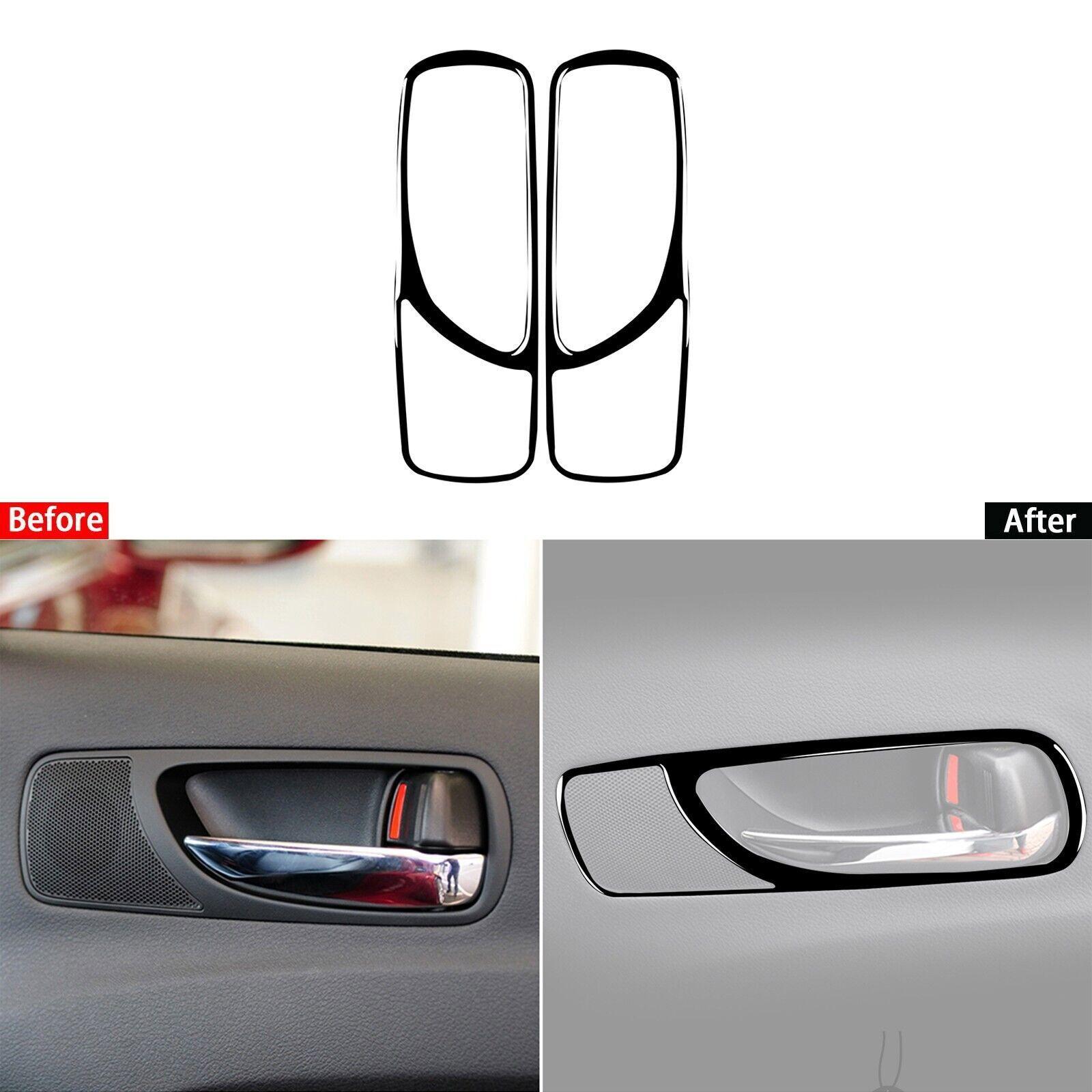 Glossy Piano Black Interior Rear Door Handle Cover For Lexus IS250 IS350 2006-12