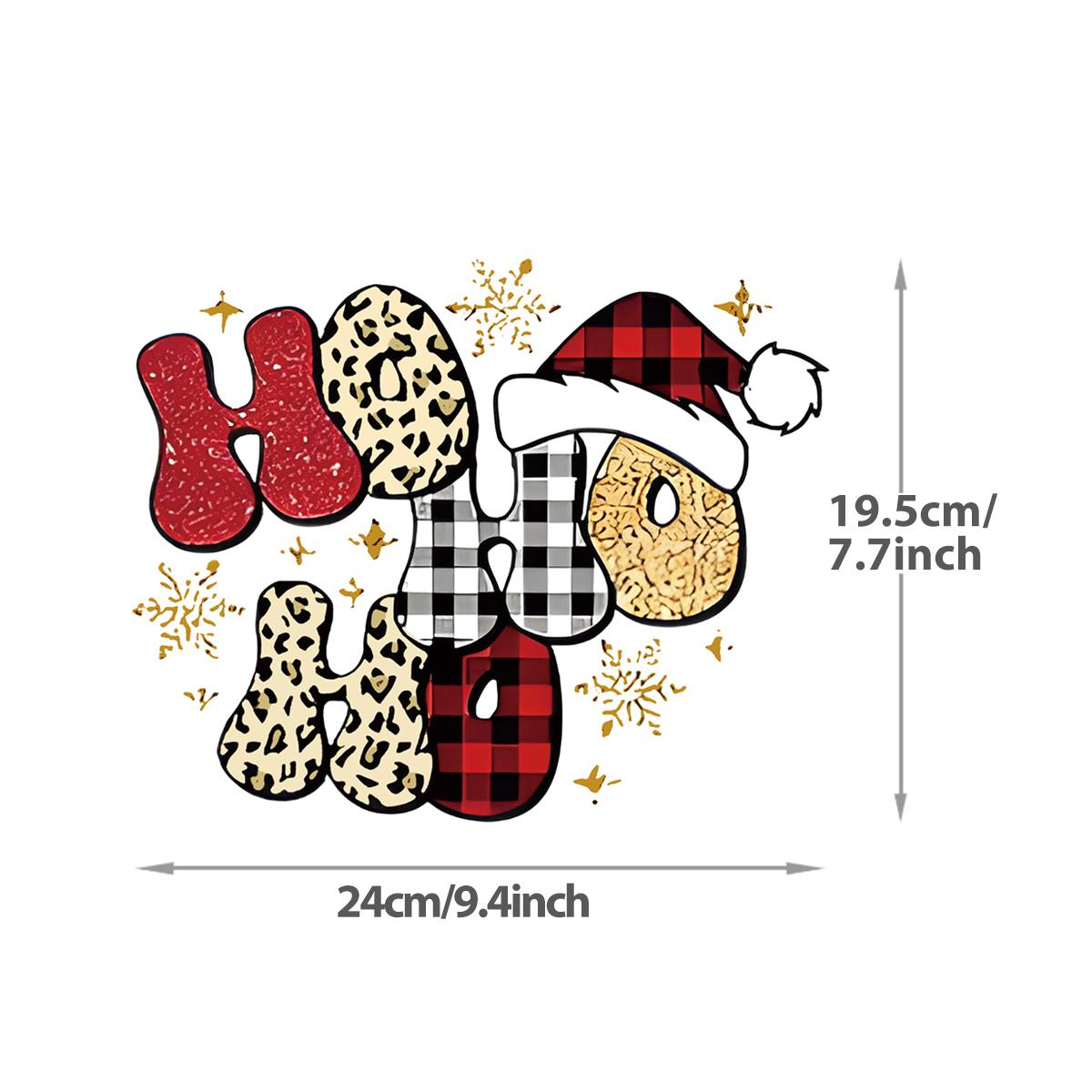 

Clothing self-adhesive, Merry Christmas, Diy hats and sweatshirts, patches, clothes, T-shirts, heat pressing, patches, clothes iron transfer