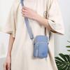 Slim Crossbody Phone Wallet – Water-Resistant Nylon Bag for Women, Adjustable Strap