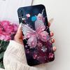 For Infinix Hot 8 Phone Case Hot 8 Lite Hot8 X650 X650C X650B X650D Elegant Floral Cat Pattern Black Silicone Soft TPU Cases