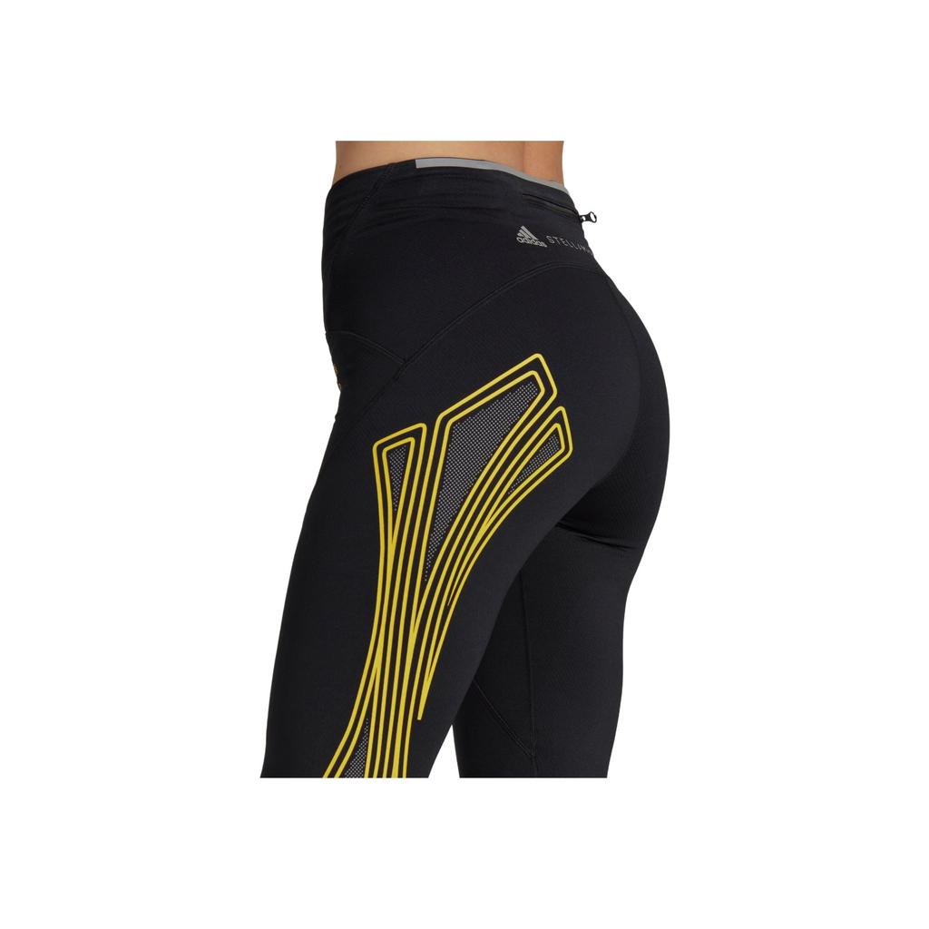 Adidas Solid Color Logo Print Tight Fitness Pants Women Pants Black HG6861