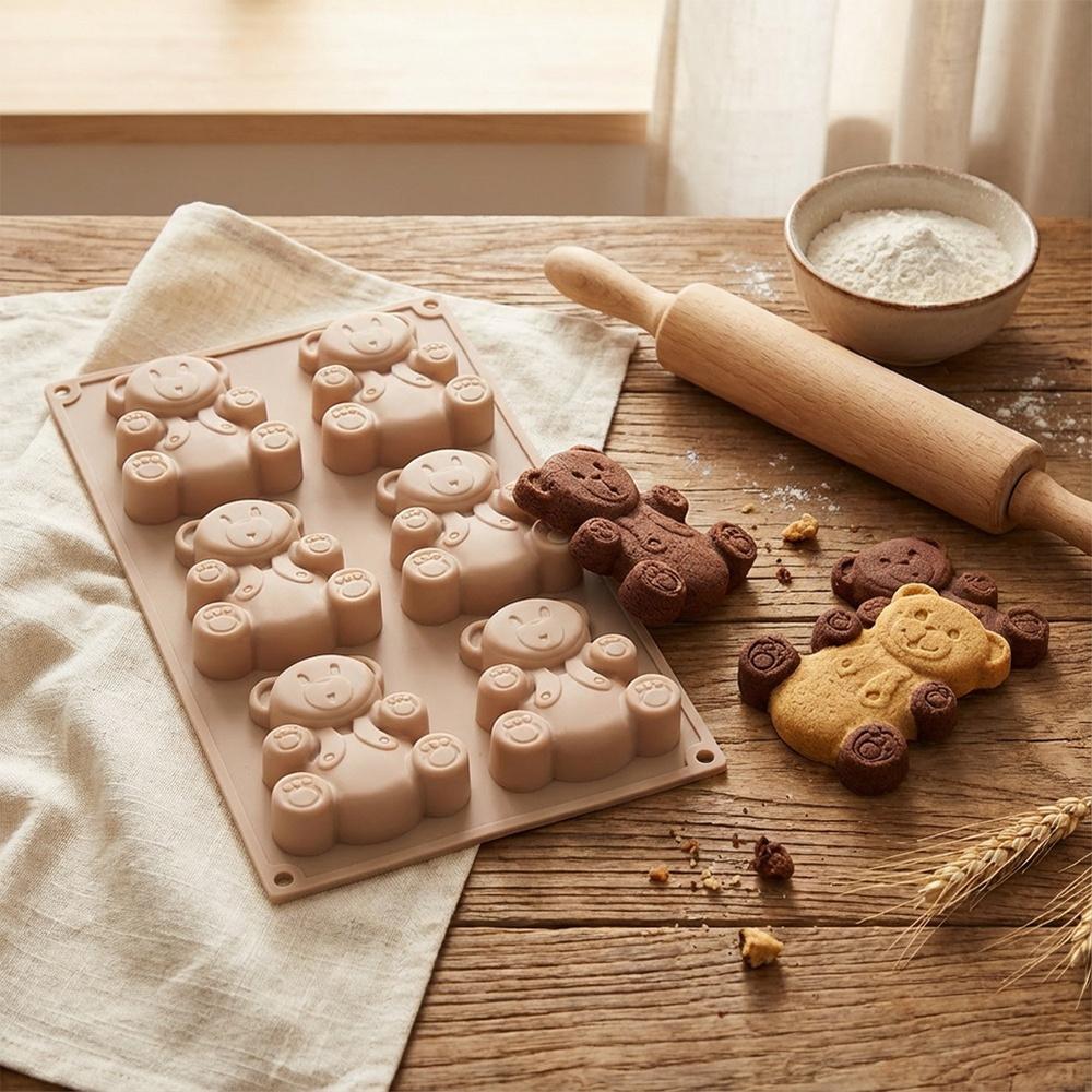 Foremka Silikonowa Forma Na Ciastka Ciasteczka Babeczki Misie Niedźwiadki