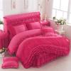 1pcs Lace Duvet Cover + 2 Pcs Pillowcases Fashion Design Soft Comfortable Quilt Cover King/Queen Size Luxury Bedding Sets