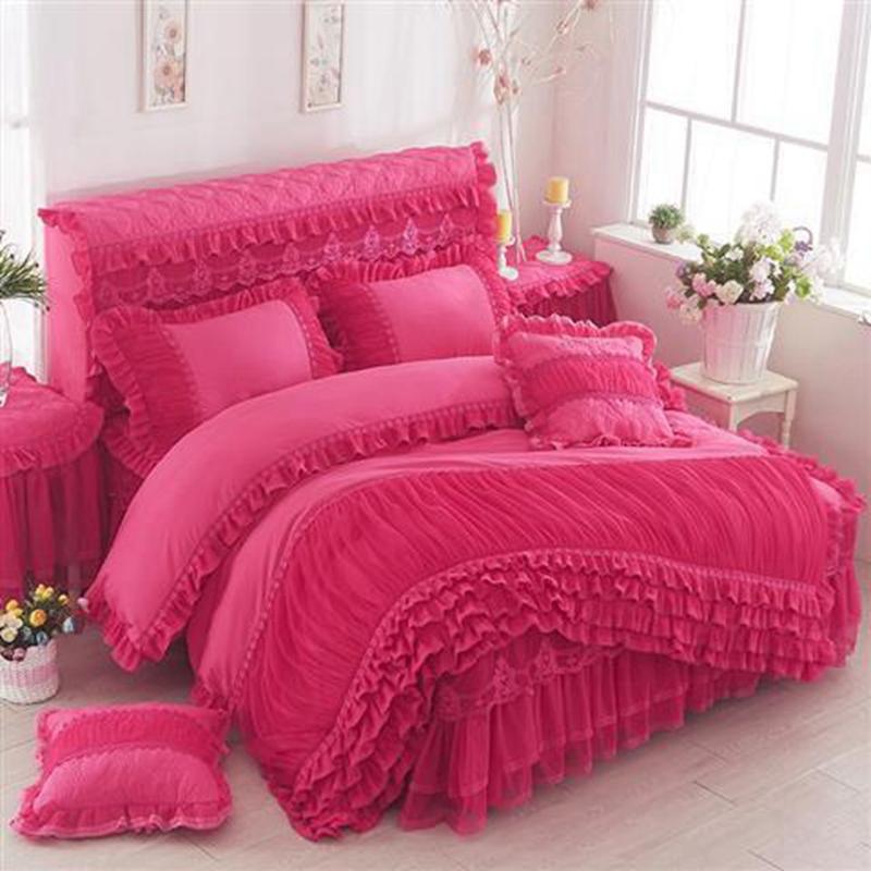 1pcs Lace Duvet Cover + 2 Pcs Pillowcases Fashion Design Soft Comfortable Quilt Cover King/Queen Size Luxury Bedding Sets