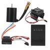 3650 4500KV Brushless Motor 60A ESC Programming Card Heat Sink Combo Set for 1 8 1 10 RC Car