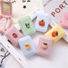 Travel Outdoor Cute  Fruit Shape Storage C^ontact L^ens Holder Case Mirror Box Container