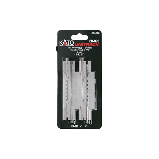 KATO N Gauge Rerailer Track 124mm (2-Piece Set) 20-026 Model Train Supplies
