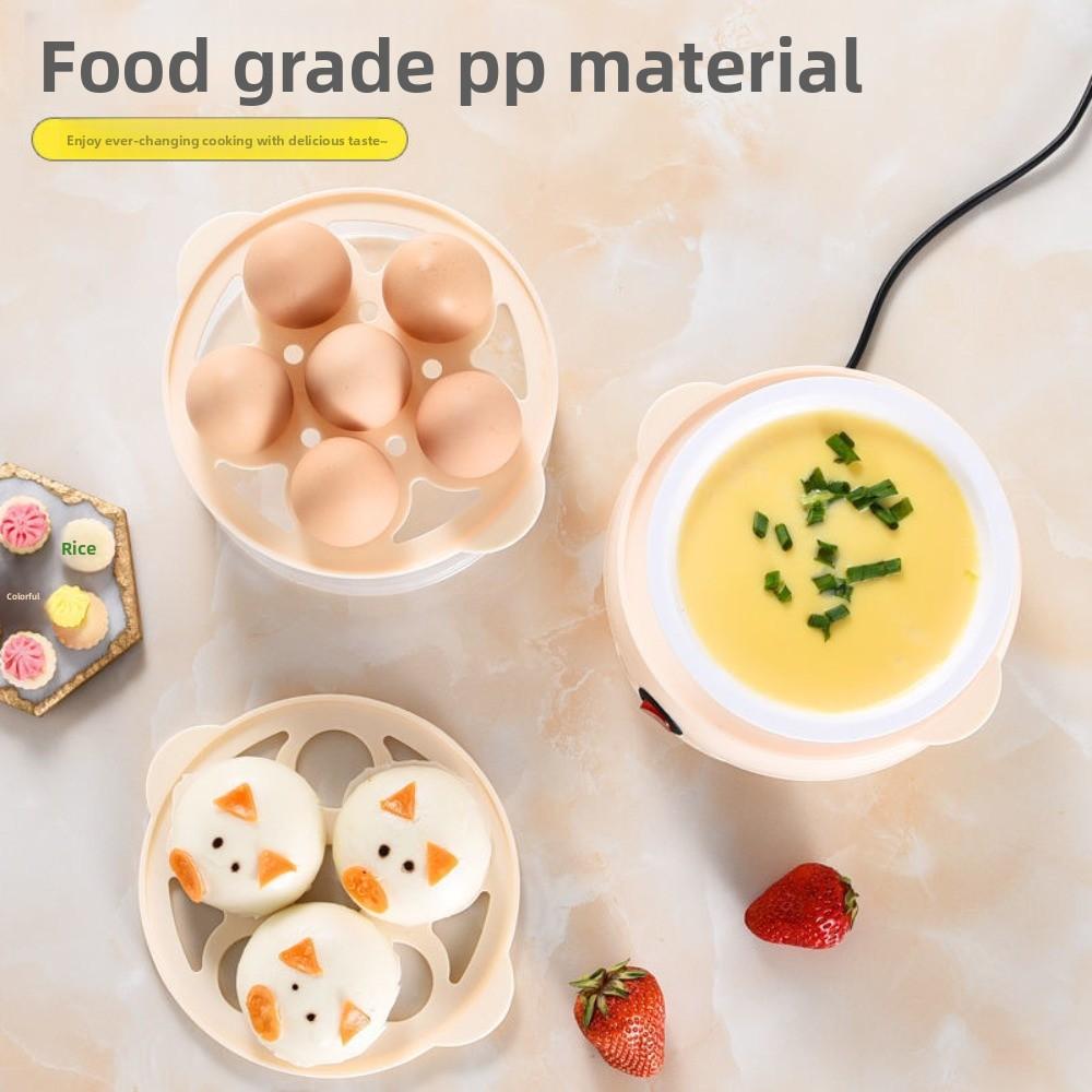 Mini Egg Steamer Automatic Power Off Egg Poacher Breakfast Machine for Home Dormitory